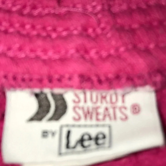 LEE sturdy sweatpants pink size L - Picture 4 of 5
